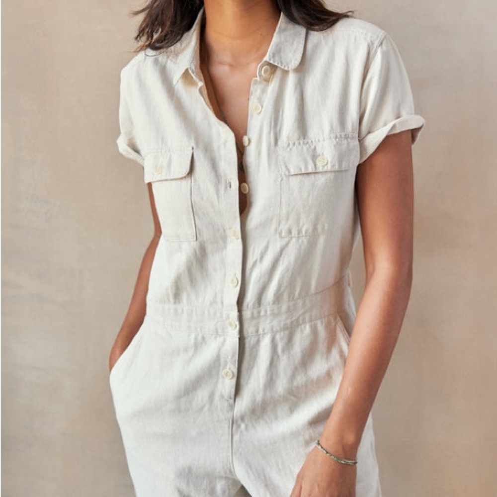 Outerknown S.E.A. jumpsuit - natural - small